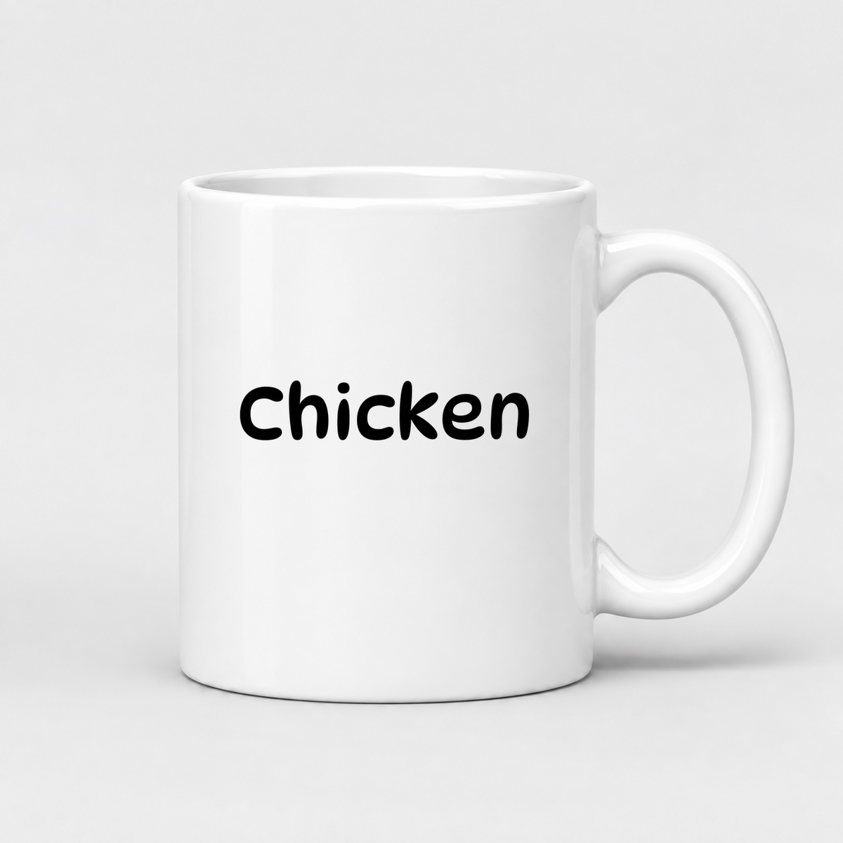 Chicken Mug in white