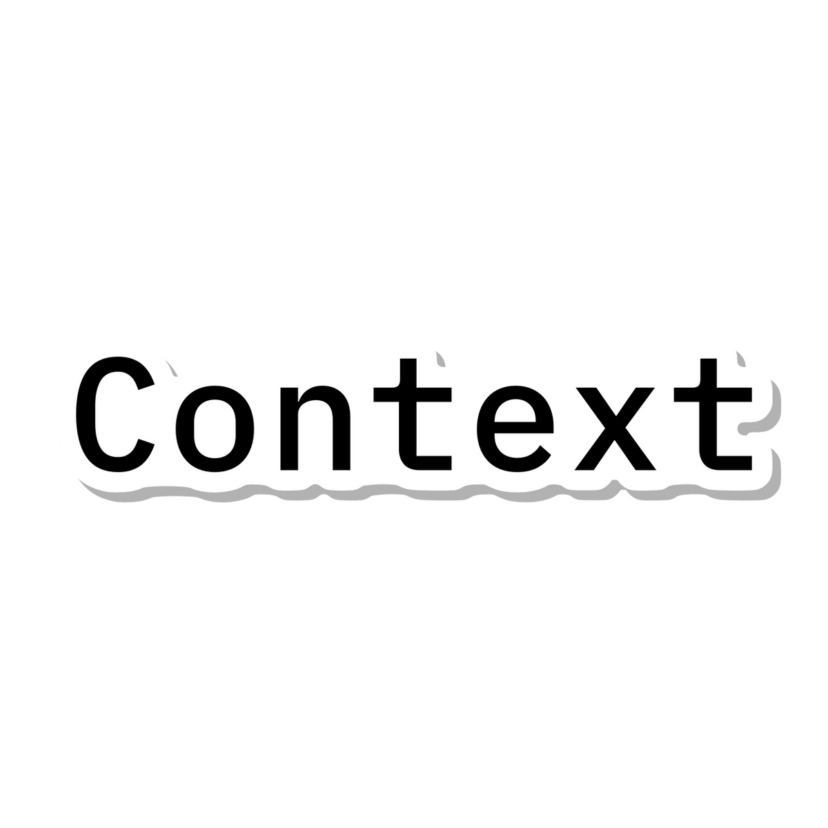 Context die-cut sticker