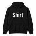Shirt Hoodie in black