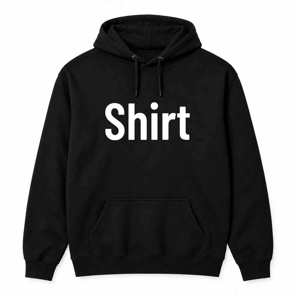 Shirt Hoodie in black