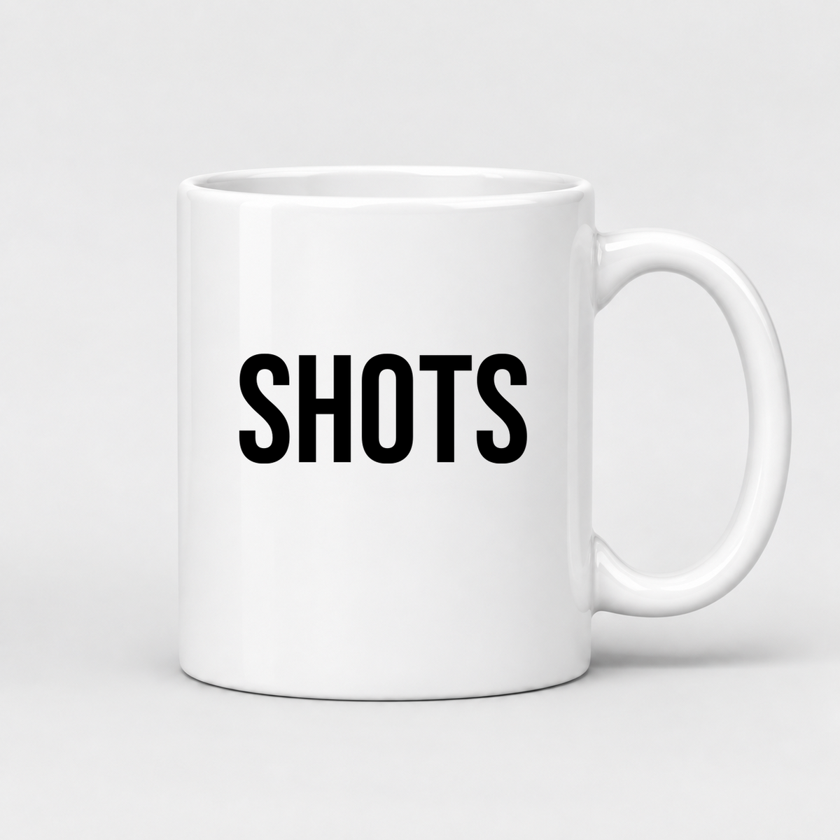Shots Mug in white