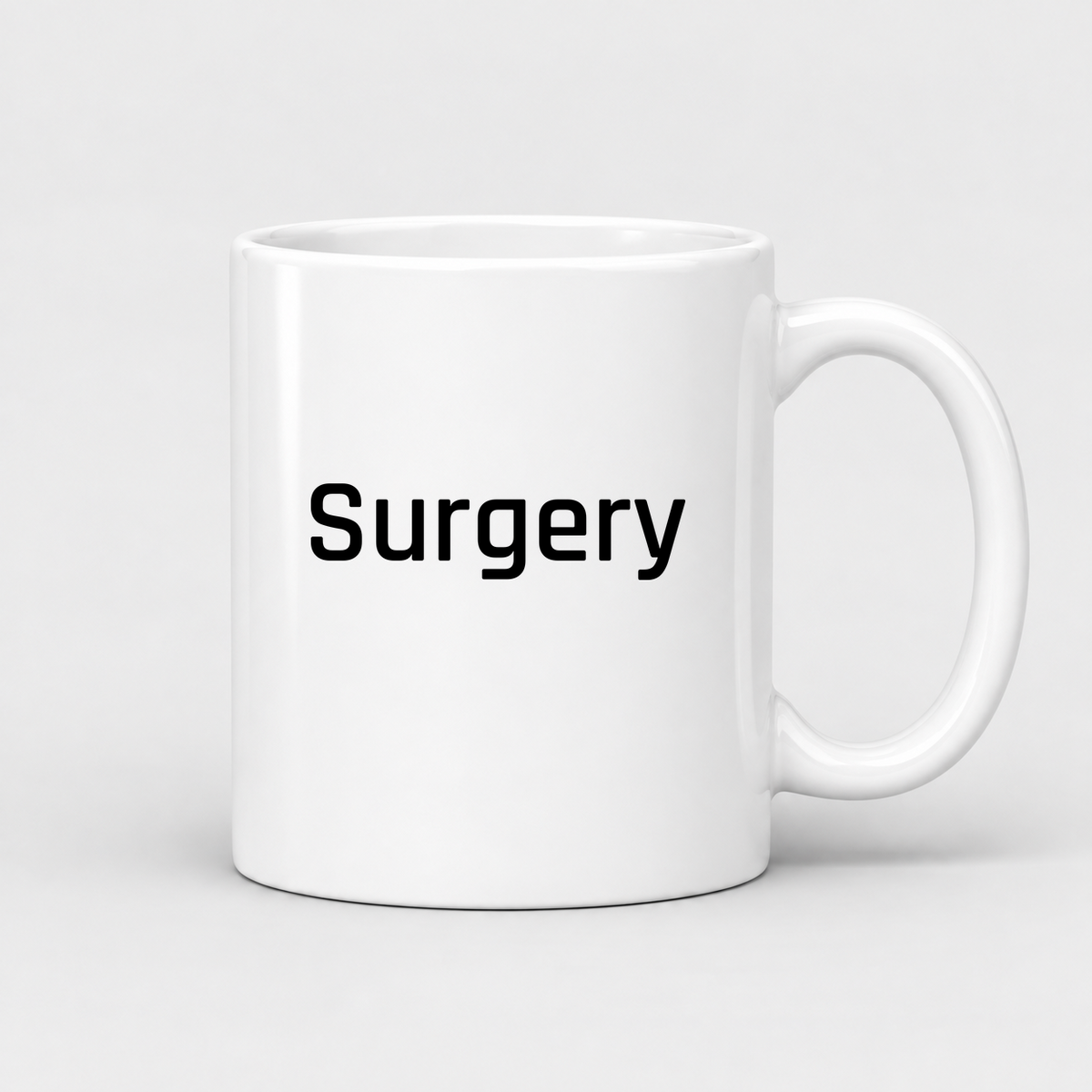 Surgery Mug in white