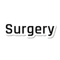 Surgery die-cut sticker