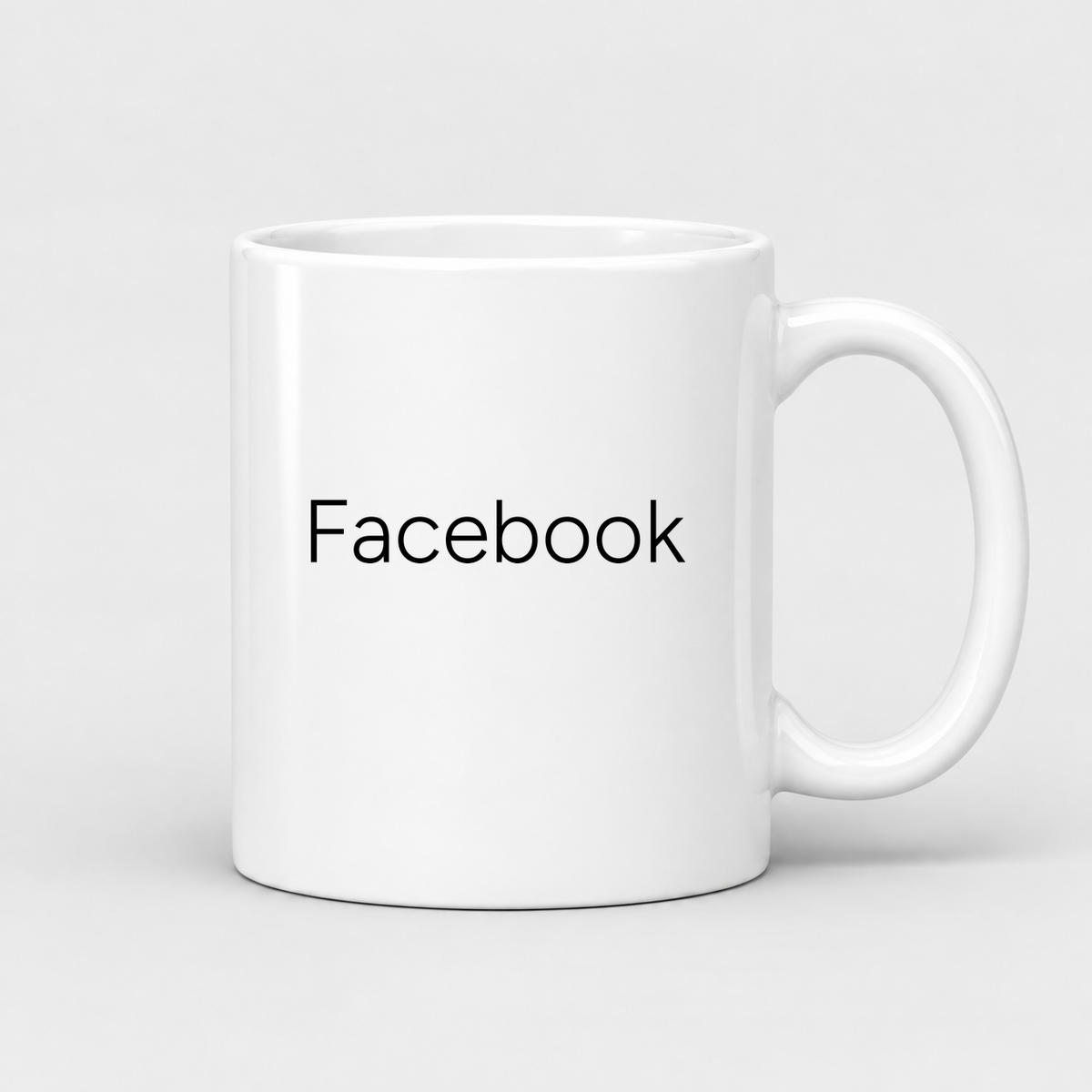 Facebook Mug in white
