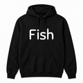 Fish Hoodie in black