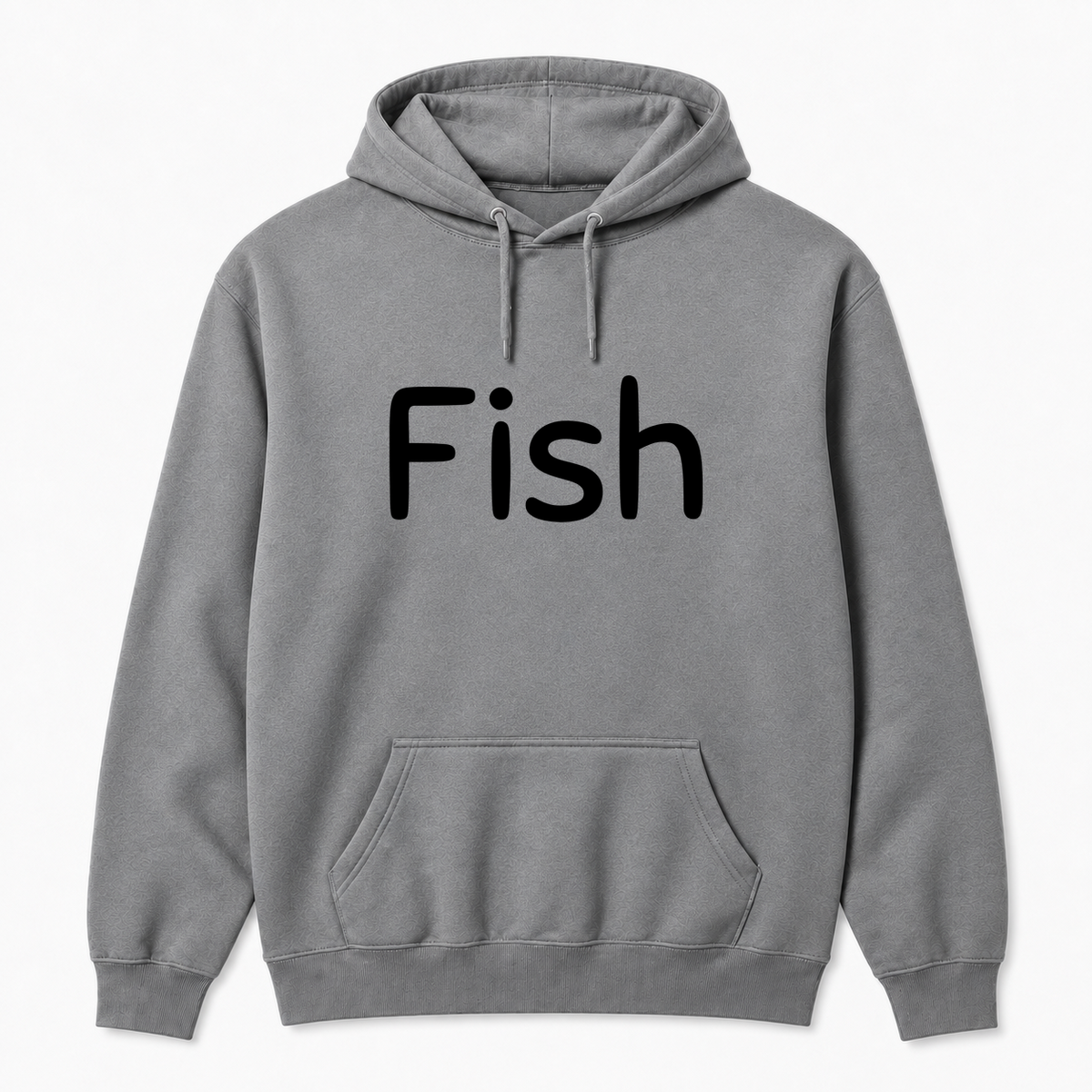 Fish Hoodie in gray