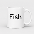 Fish Mug in white