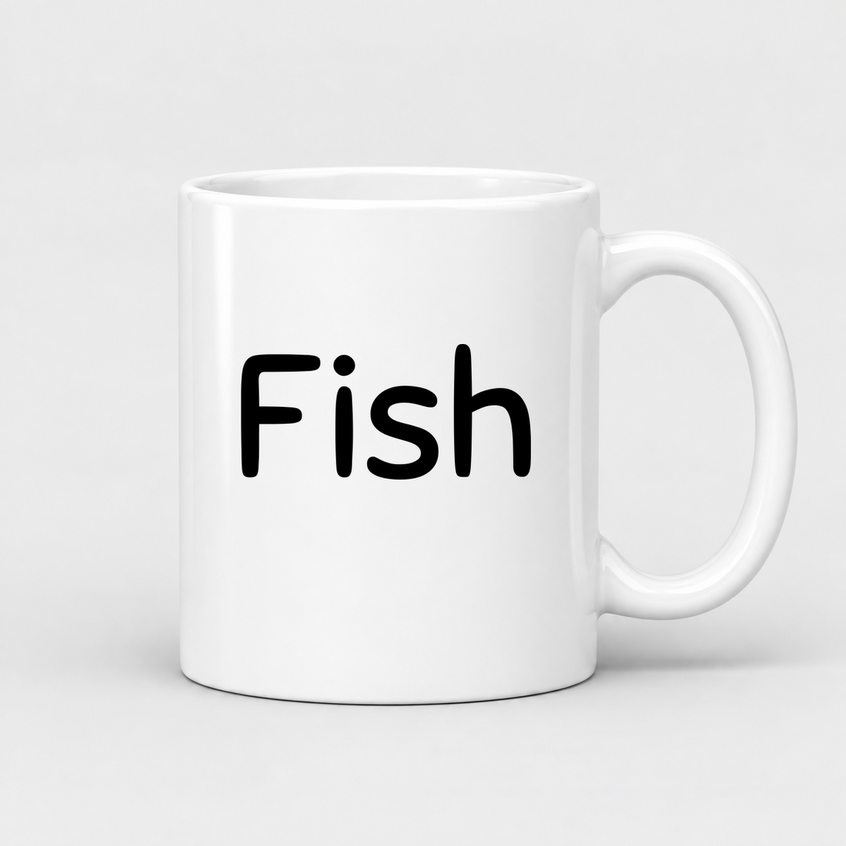 Fish Mug in white
