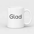 Glad Mug in white