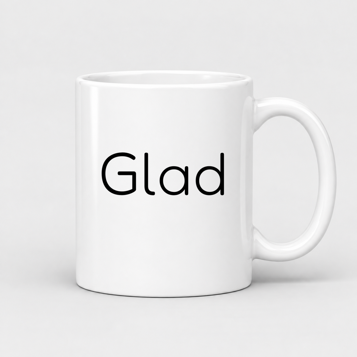 Glad Mug in white