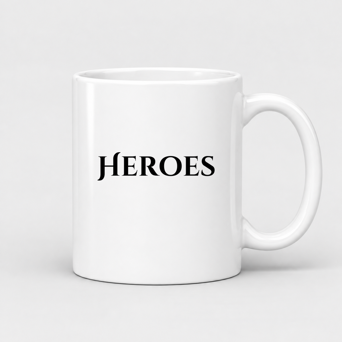 Heroes Mug in white