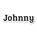 Johnny die-cut sticker