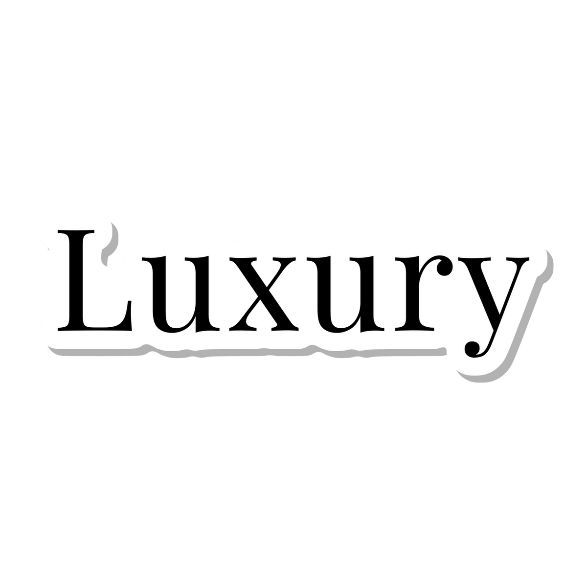 Luxury die-cut sticker