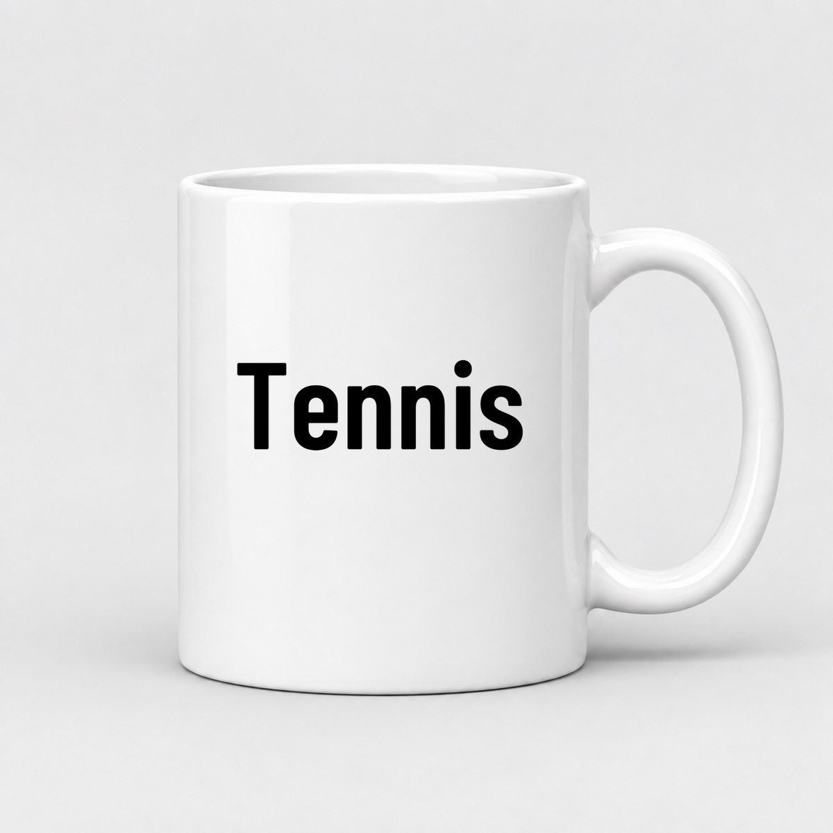 Tennis Mug in white