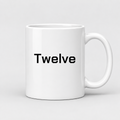 Twelve Mug in white