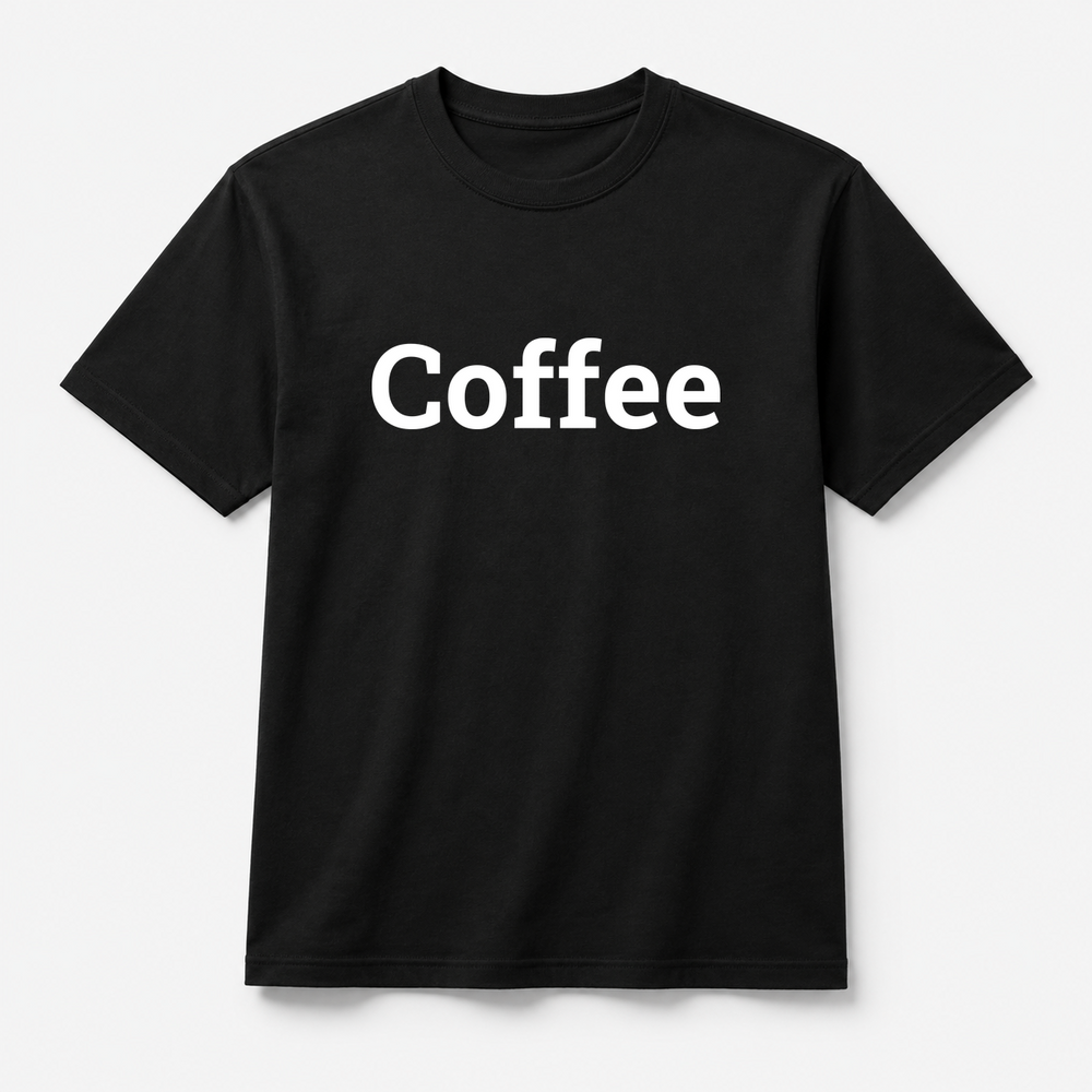 Coffee T-Shirt in black