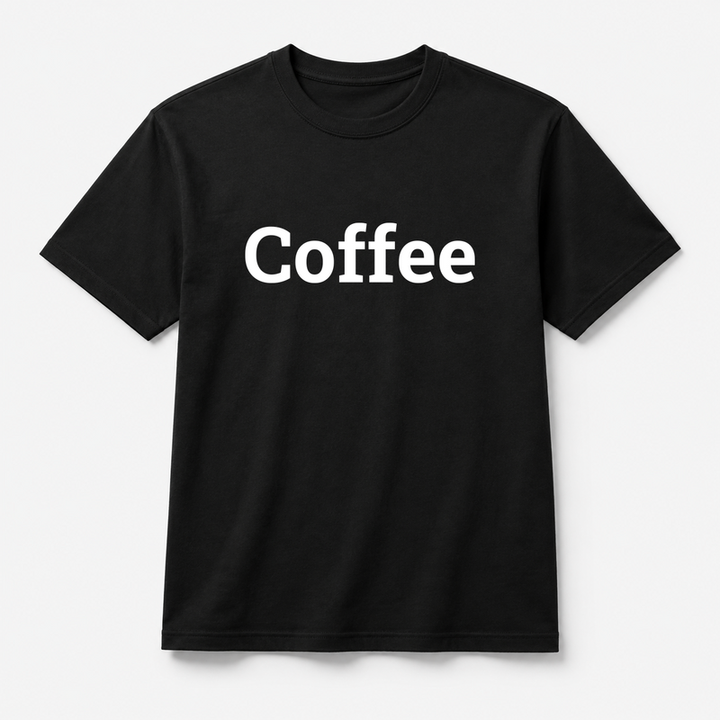 Coffee T-Shirt in black