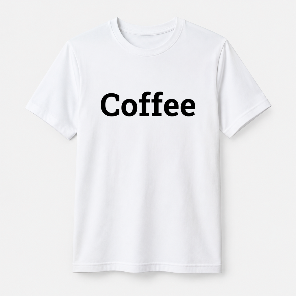 Coffee T-Shirt in white