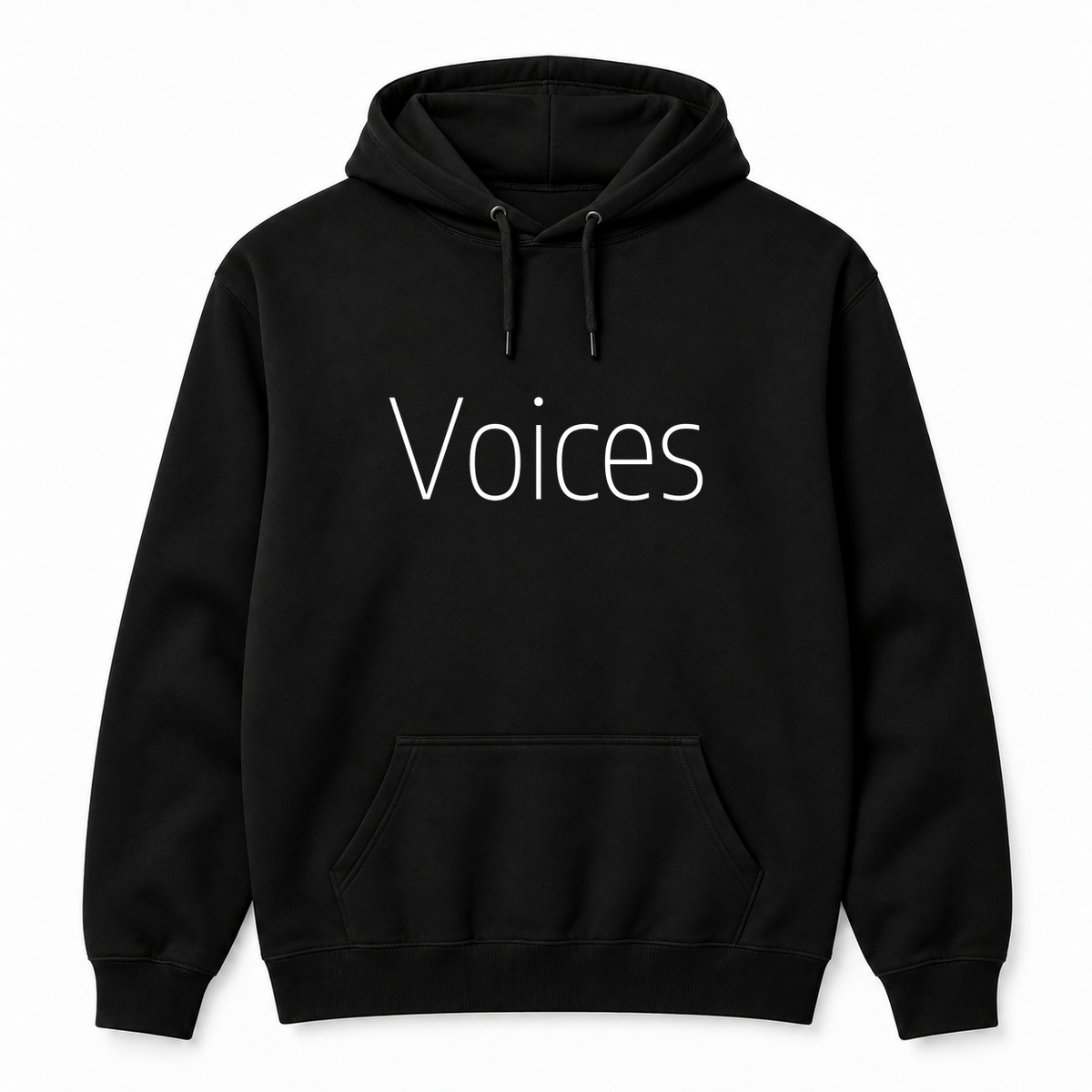Voices Hoodie in black