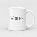 Voices Mug in white