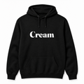 Cream Hoodie in black