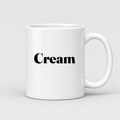 Cream Mug in white