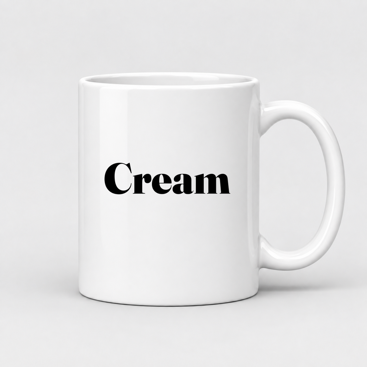 Cream Mug in white