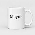 Mayor Mug in white