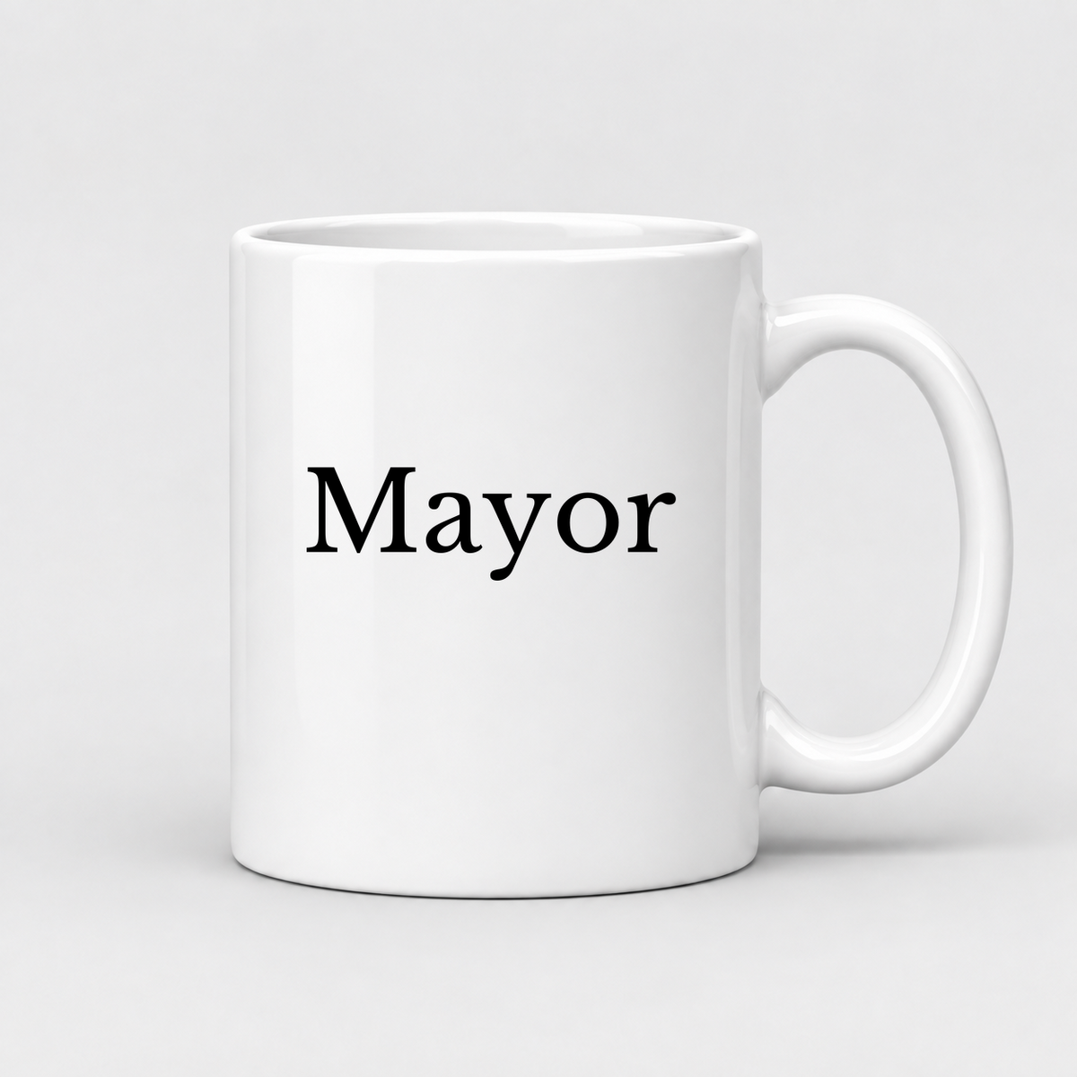 Mayor Mug in white