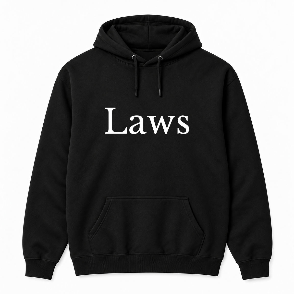 Laws Hoodie in black
