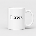 Laws Mug in white