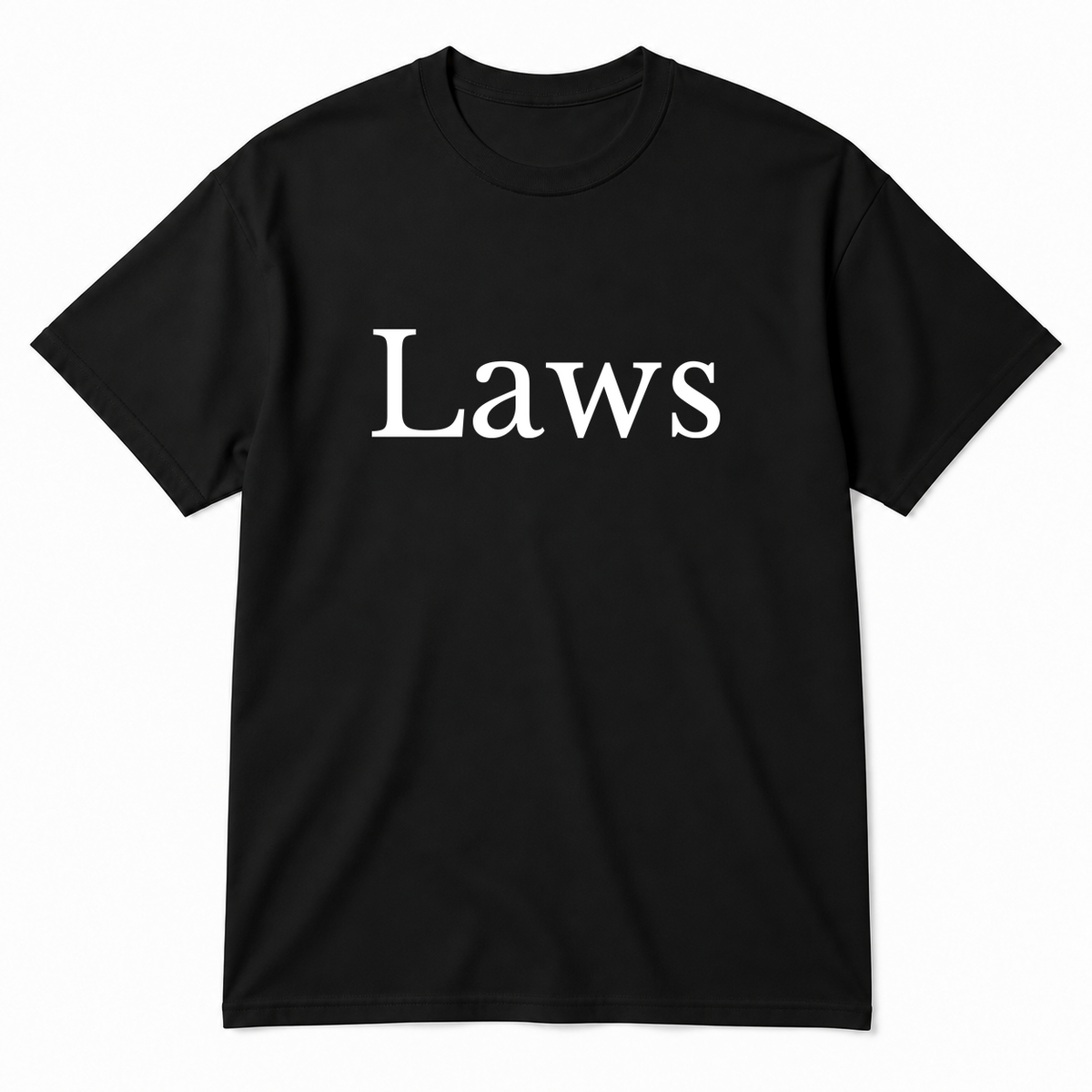 Laws T-Shirt in black