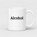 Alcohol Mug in white