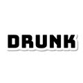 Drunk die-cut sticker