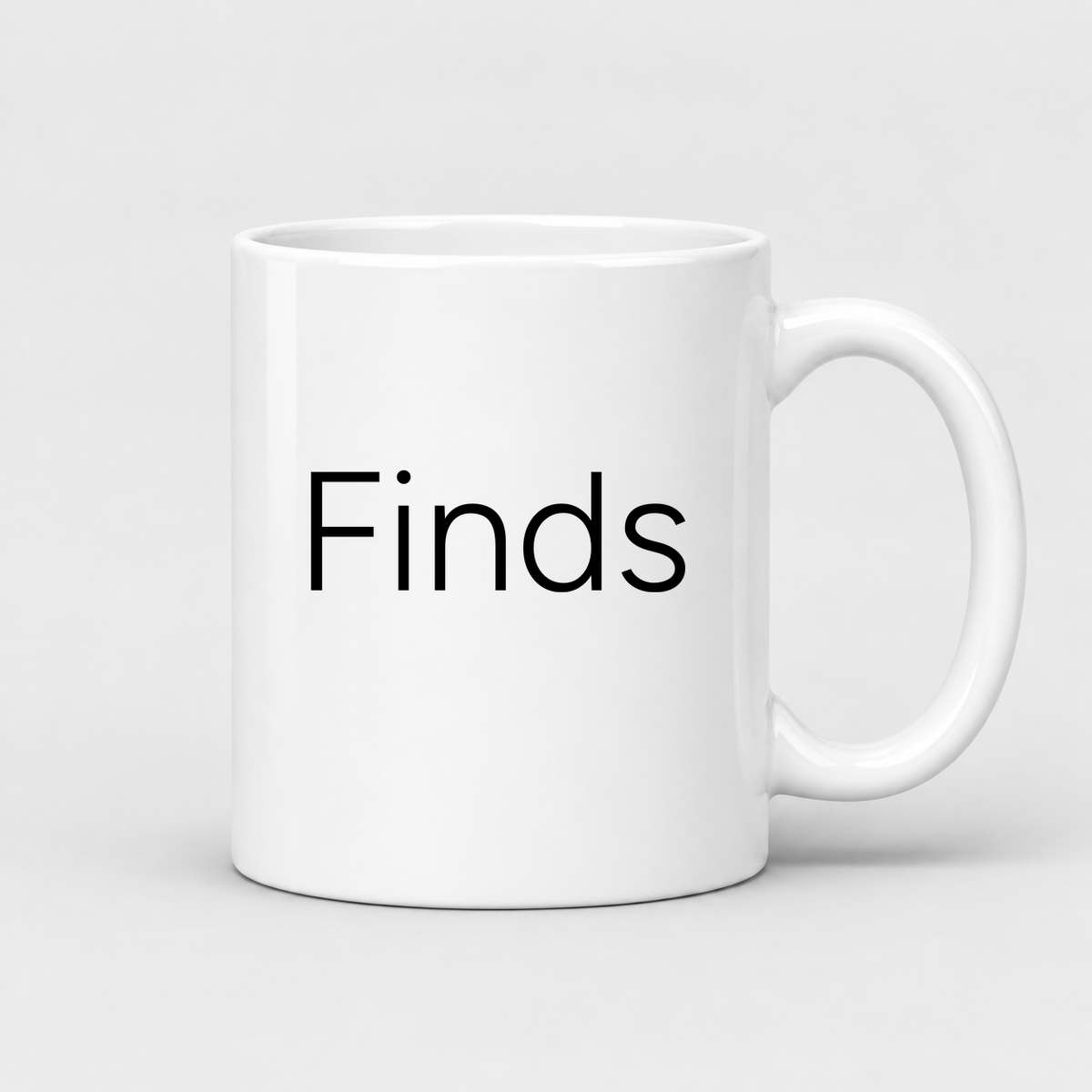 Finds Mug in white