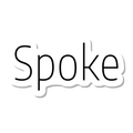 Spoke die-cut sticker