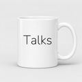 Talks Mug in white