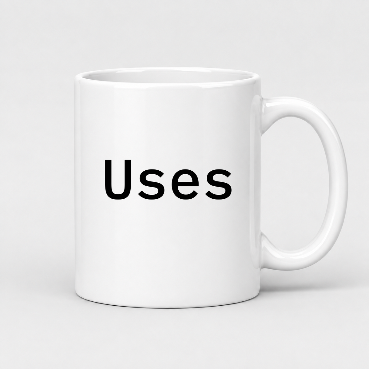 Uses Mug in white