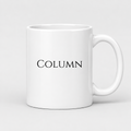 Column Mug in white