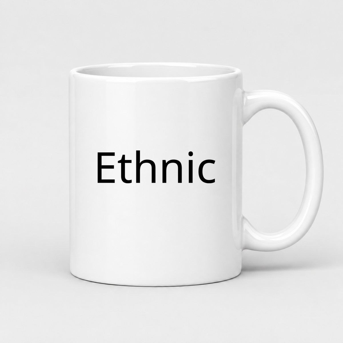 Ethnic Mug in white