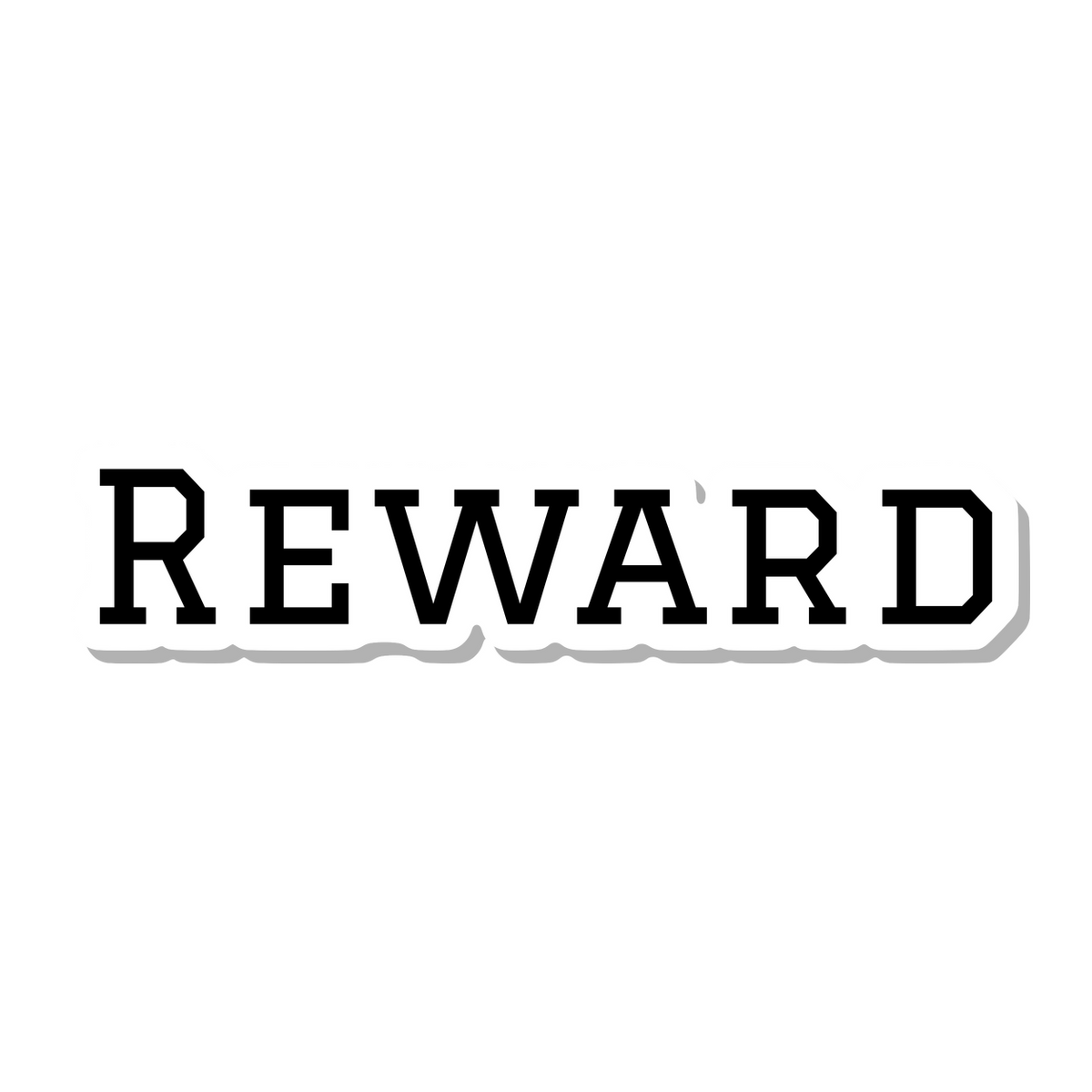 Reward die-cut sticker