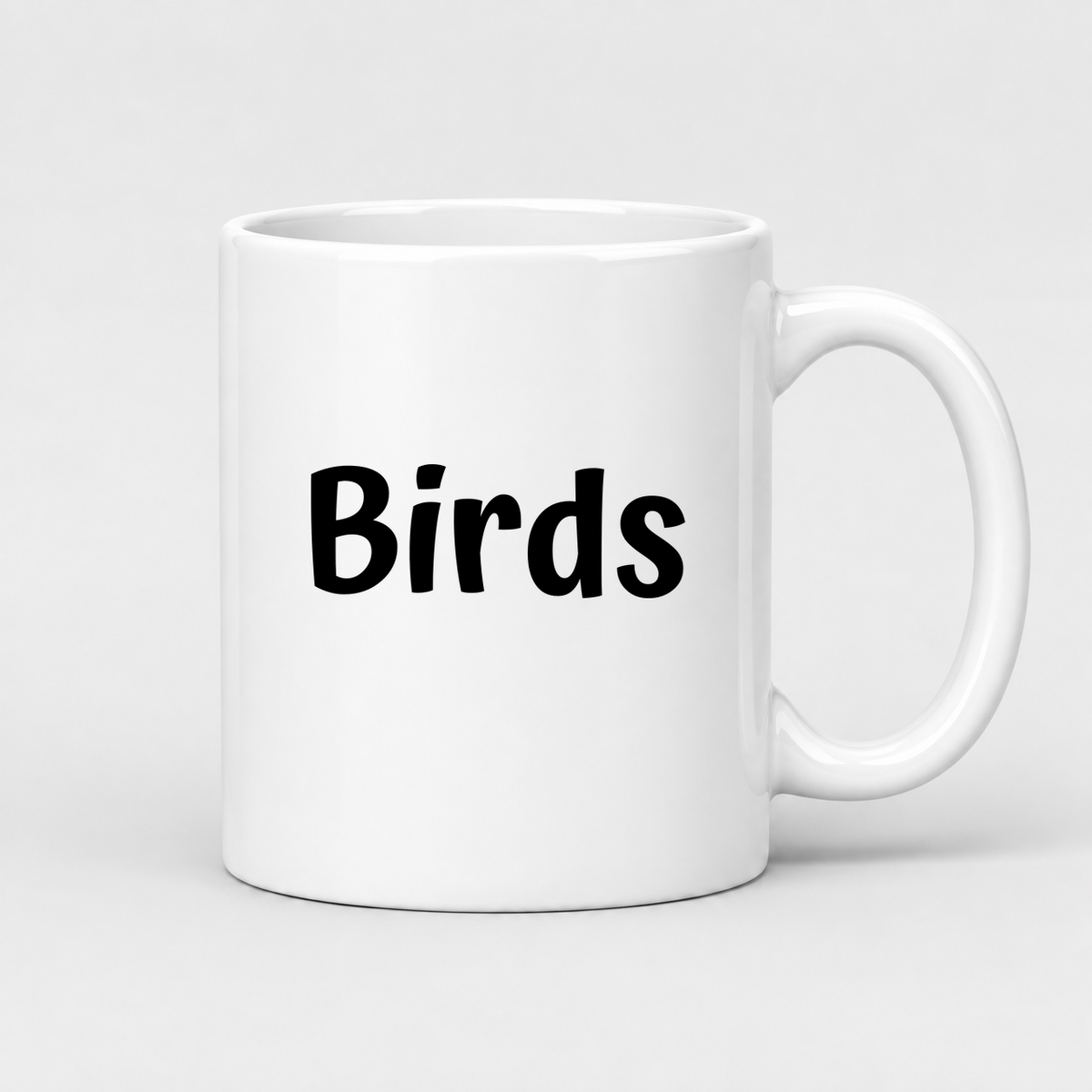Birds Mug in white