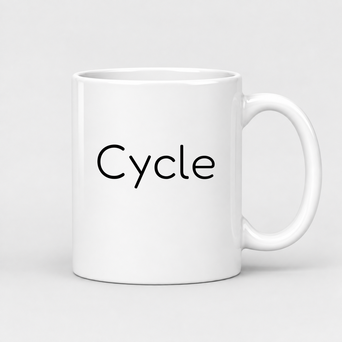 Cycle Mug in white