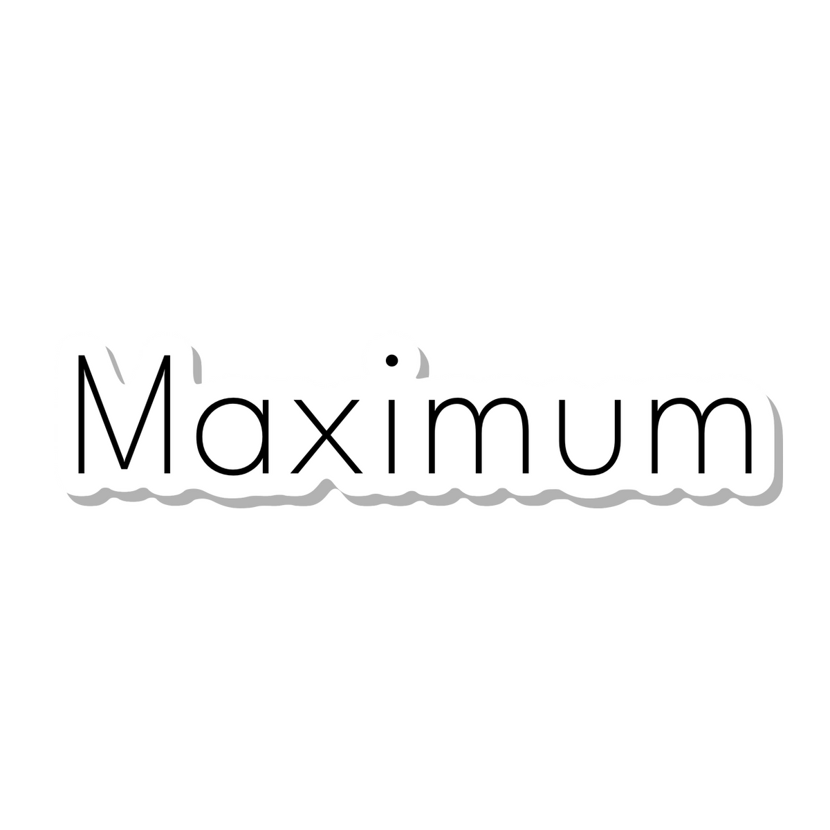 Maximum die-cut sticker