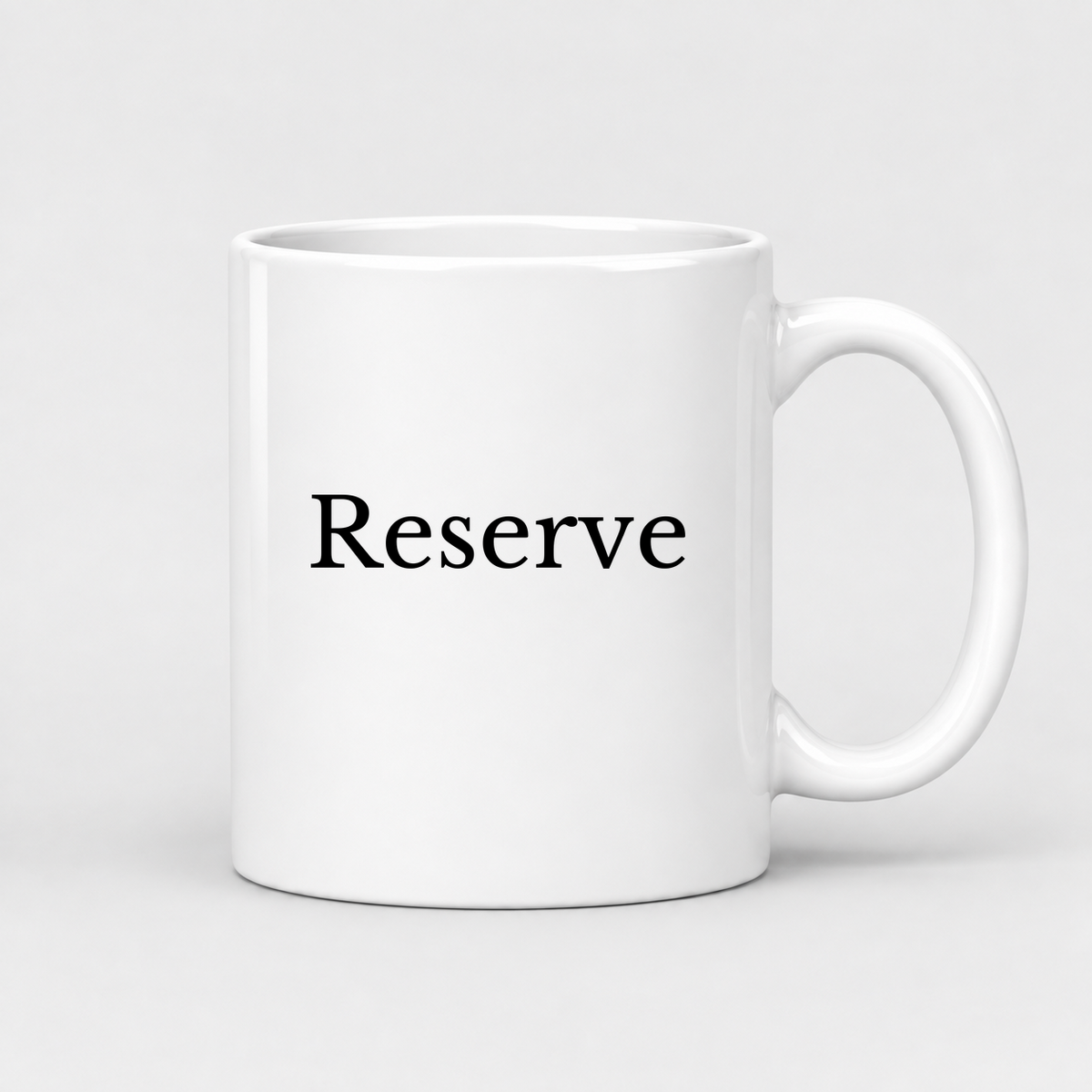 Reserve Mug in white