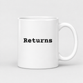 Returns Mug in white
