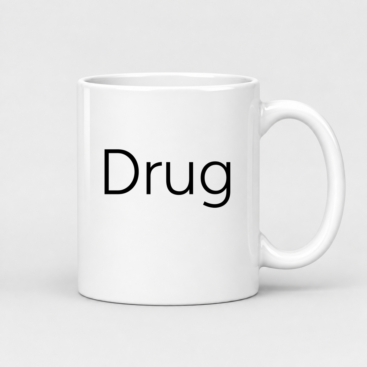 Drug Mug in white