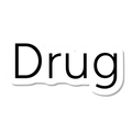 Drug die-cut sticker