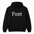 Foot Hoodie in black