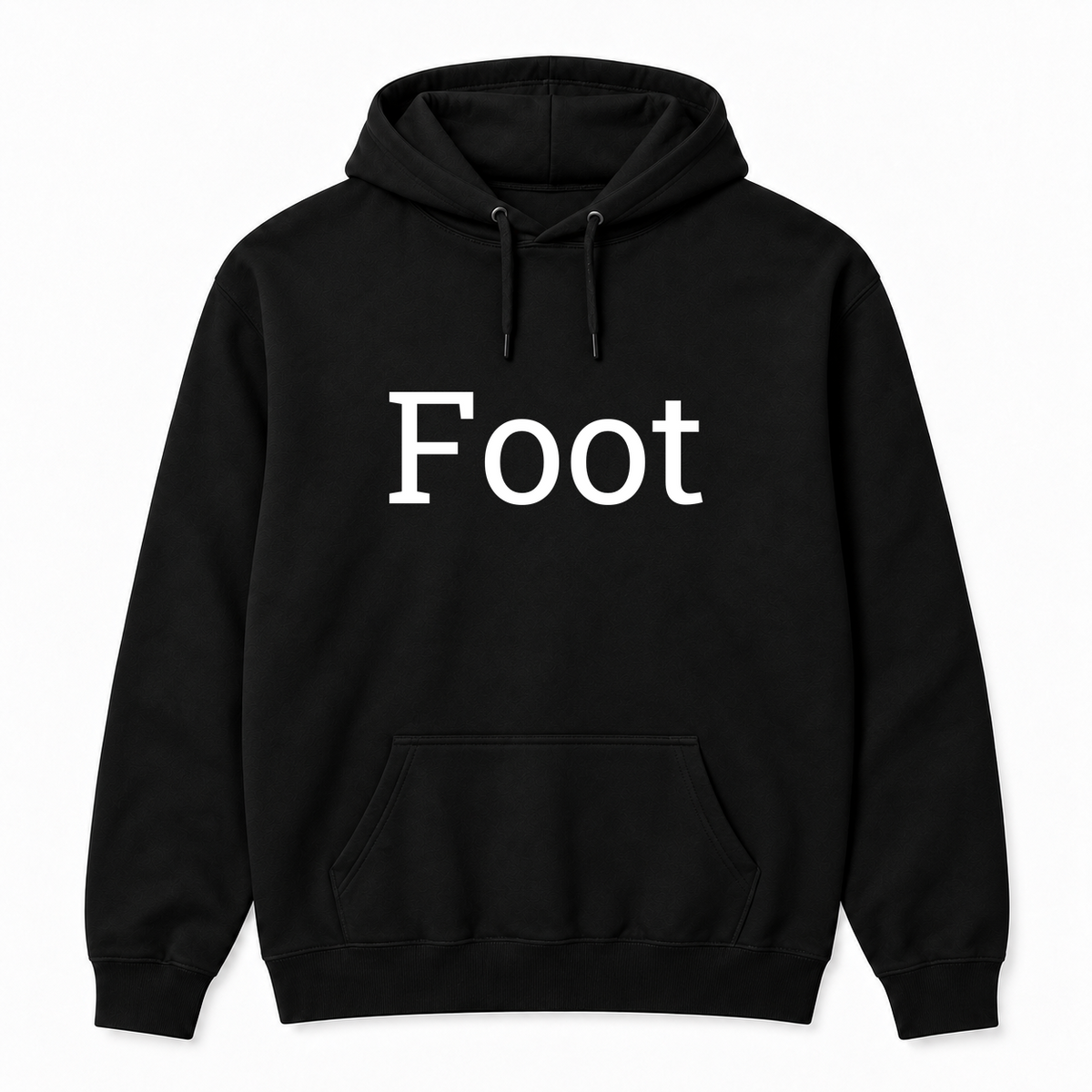 Foot Hoodie in black